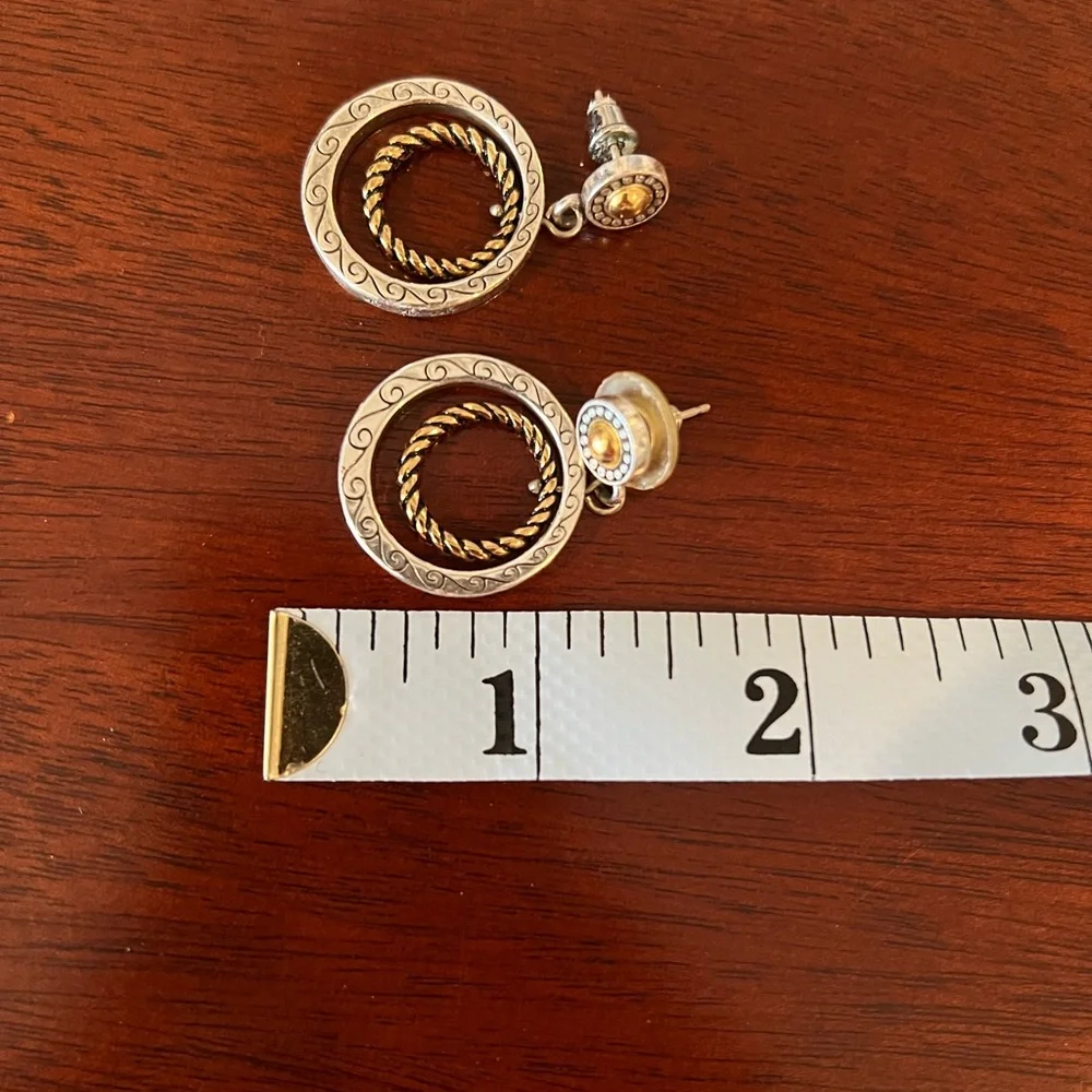 Silver and gold Brighton earring - Picture 2 of 4